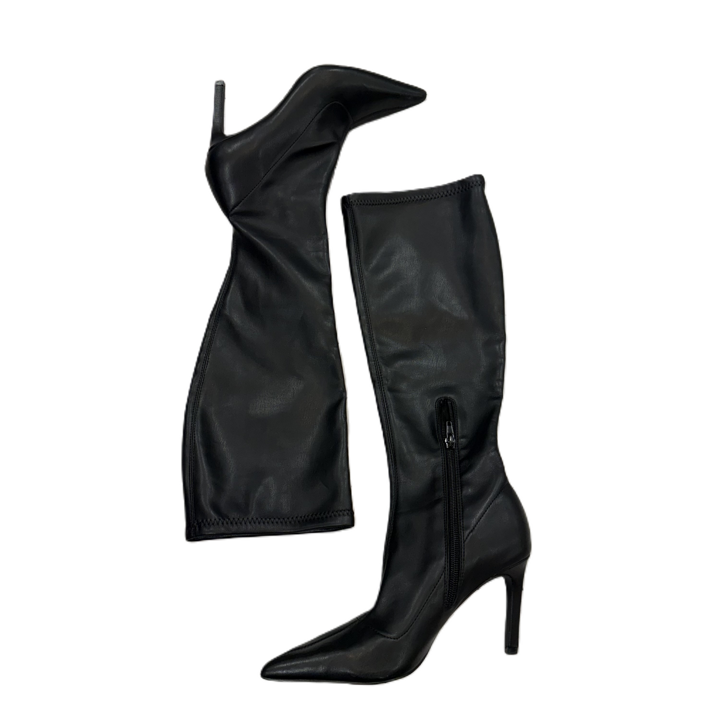 Boots Mid-calf Heels By Open Edit In Black, Size: 6