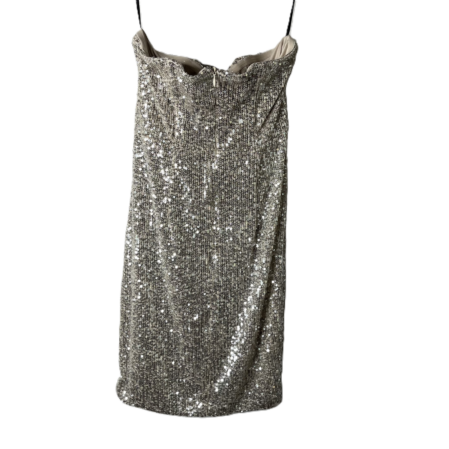 Dress Party Short By Forever 21 In Silver, Size: S