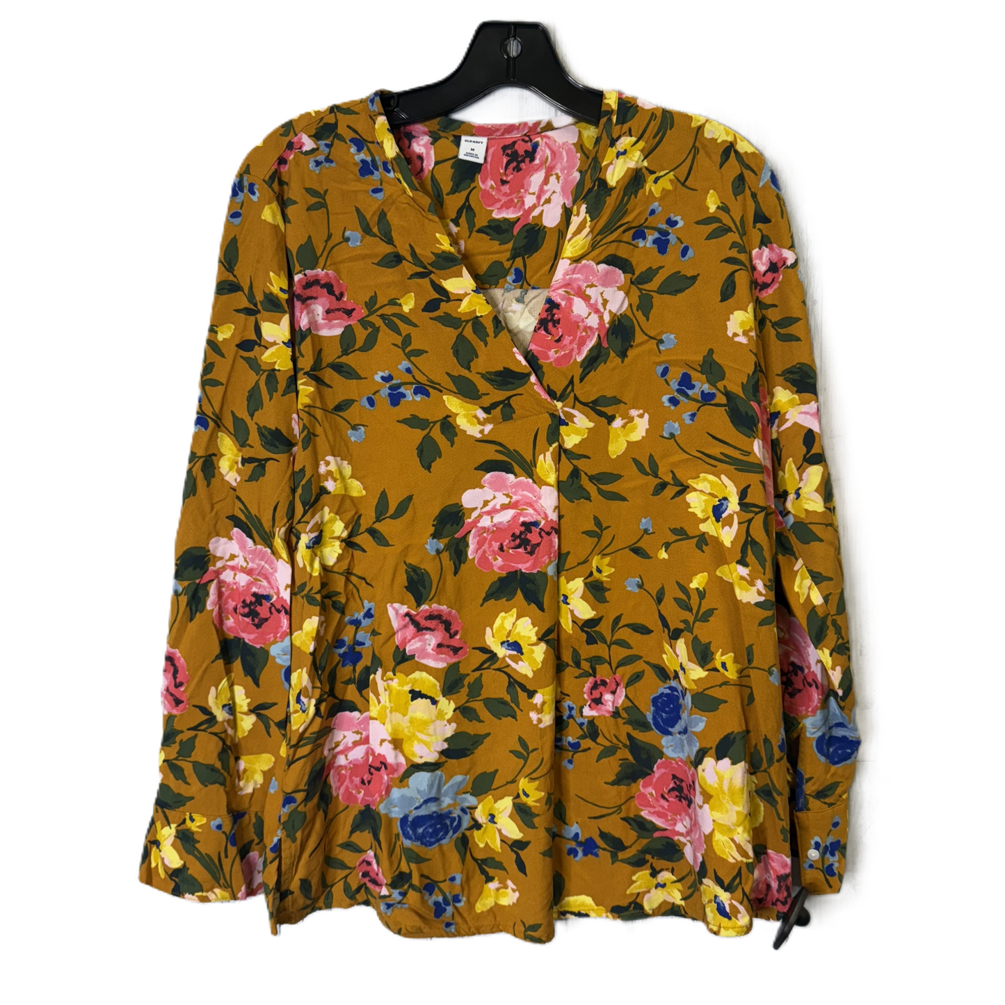 Top Long Sleeve By Old Navy In Floral Print, Size: M