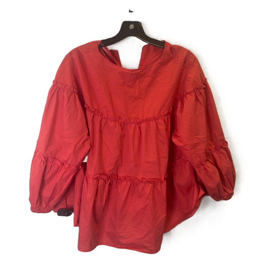 Top Short Sleeve By Marc New York In Red, Size: L