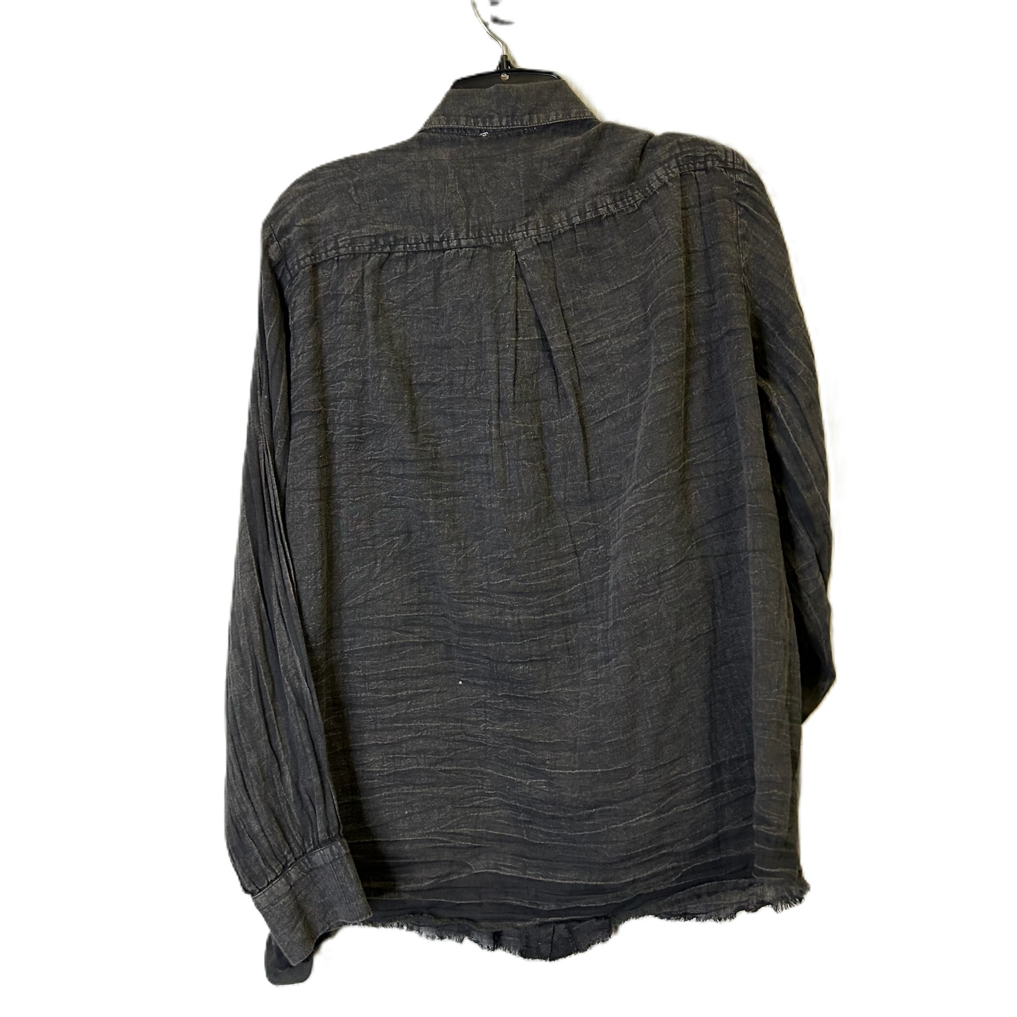 Top Long Sleeve By Elan In Grey, Size: S