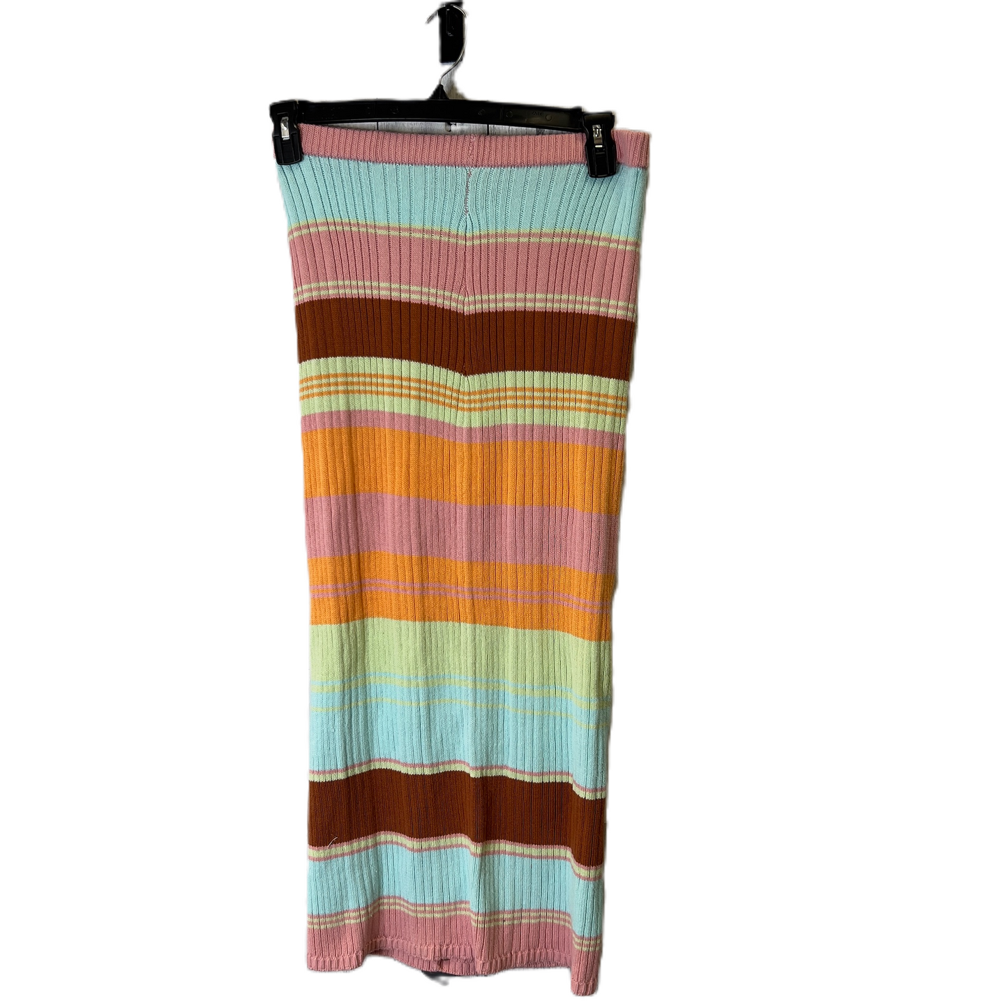 Skirt Midi By Freshman In Striped Pattern, Size: S