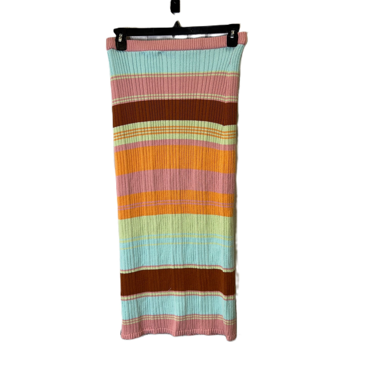 Skirt Midi By Freshman In Striped Pattern, Size: S