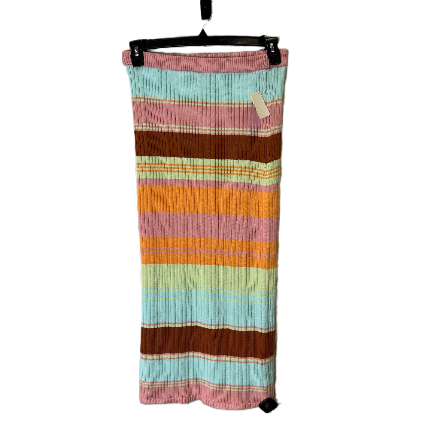 Skirt Midi By Freshman In Striped Pattern, Size: S