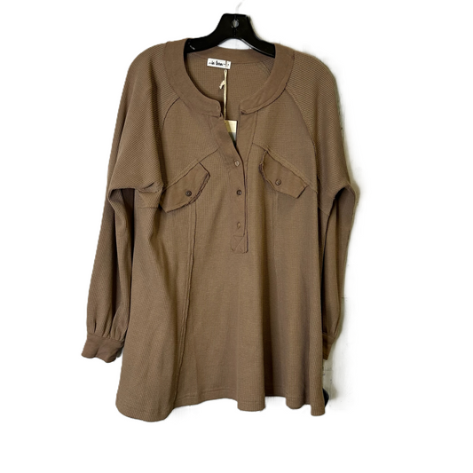 Top Long Sleeve By In Bloom In Brown, Size: S