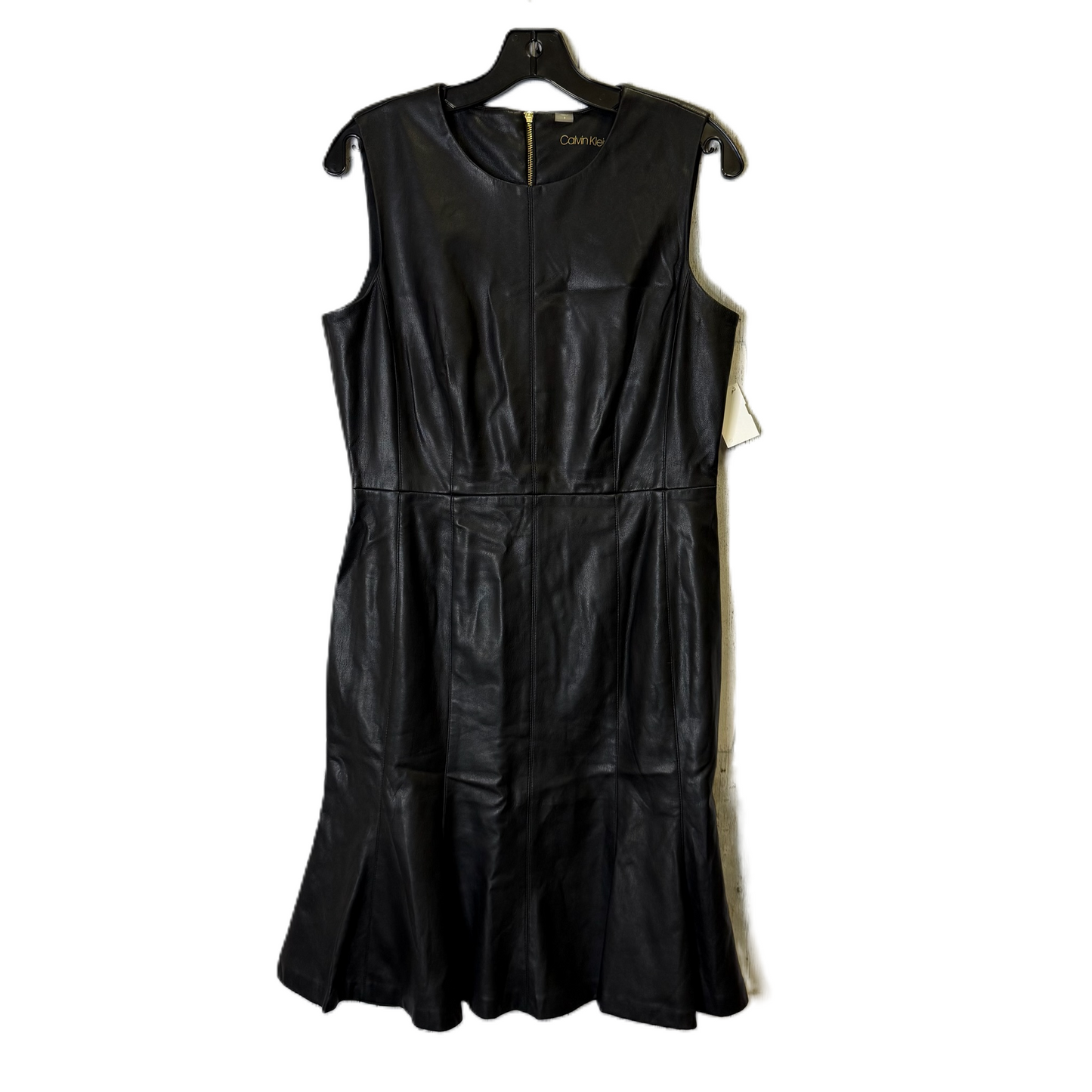 Dress Casual Midi By Calvin Klein In Black, Size: 8