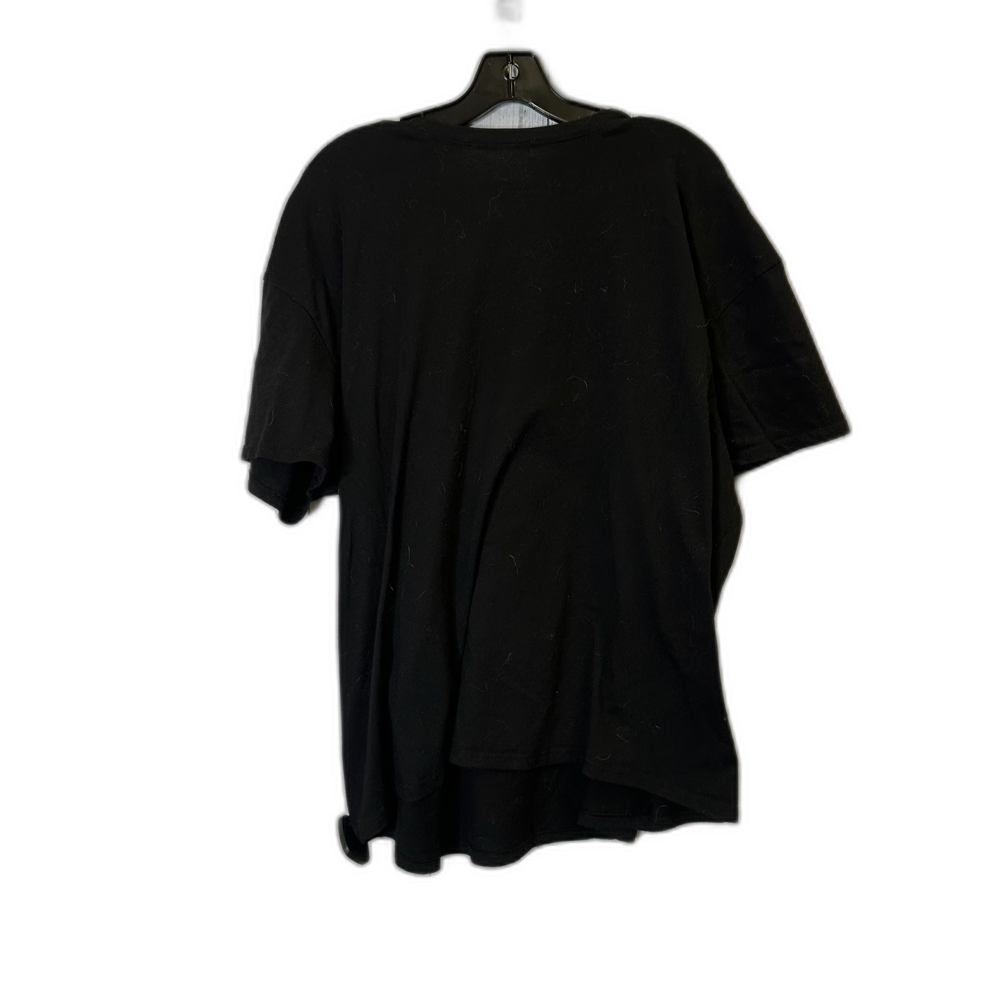 Top Short Sleeve Basic By Time And Tru In Black, Size: Xxl