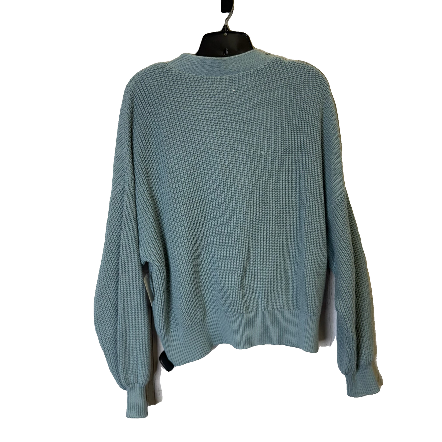 Sweater Cardigan By Loft In Blue, Size: L