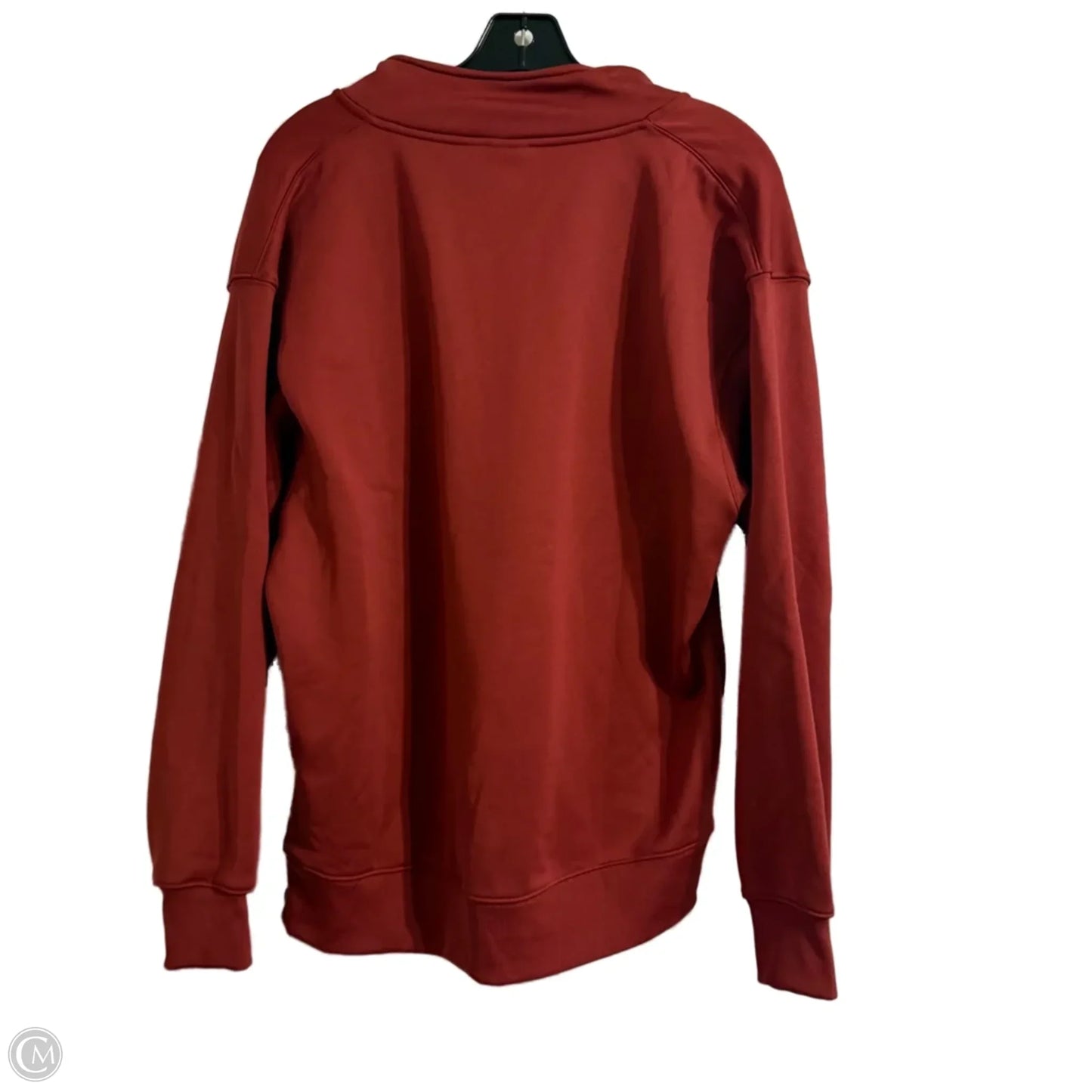 Athletic Sweatshirt Collar By Nike Apparel In Red, Size: S