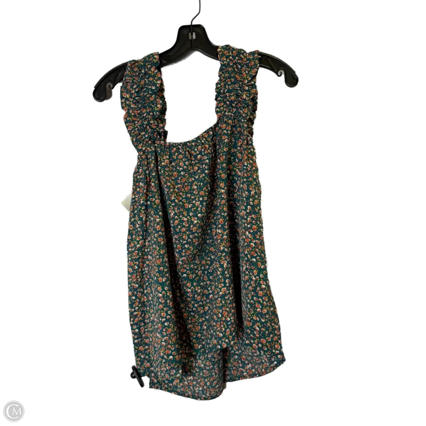 Top Sleeveless By Clothes Mentor In Teal, Size: M