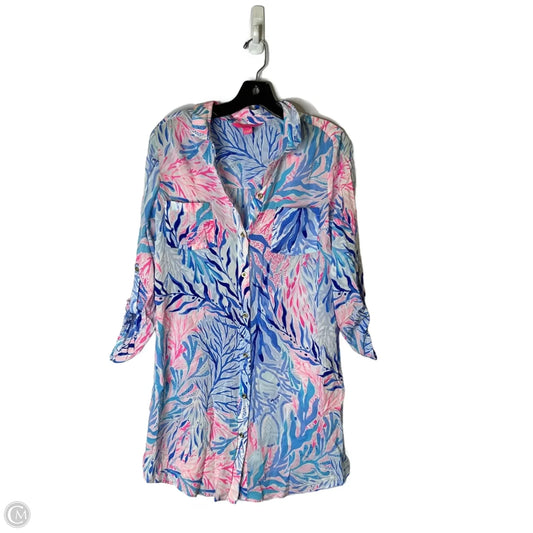 Dress Casual Short By Lilly Pulitzer In Blue & Pink, Size: S