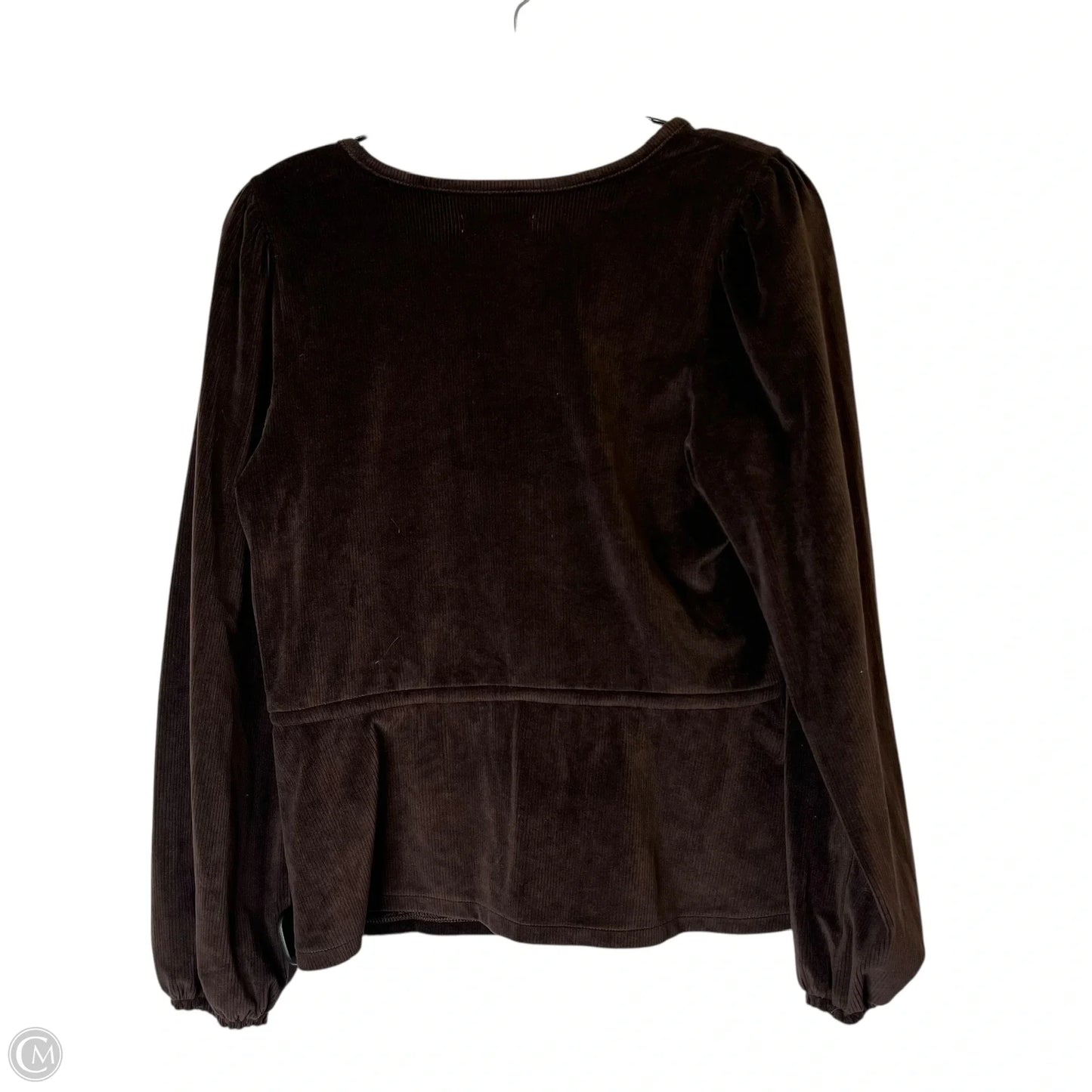 Top Long Sleeve By Madewell In Brown, Size: S