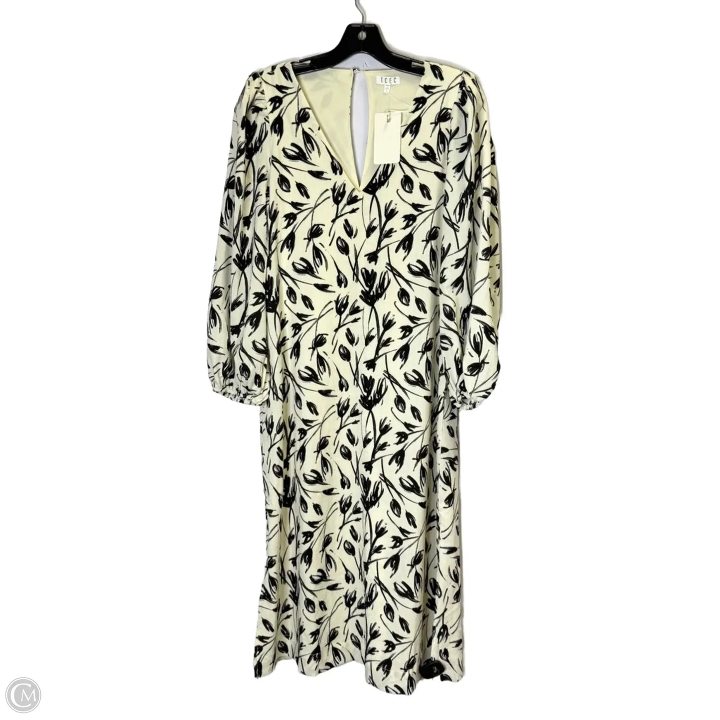 Dress Casual Maxi By Tcec In Black & Cream, Size: S