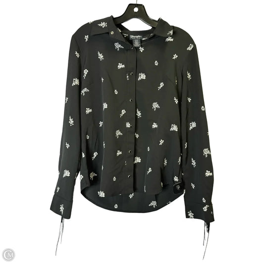 Top Long Sleeve By Wrangler In Black, Size: S