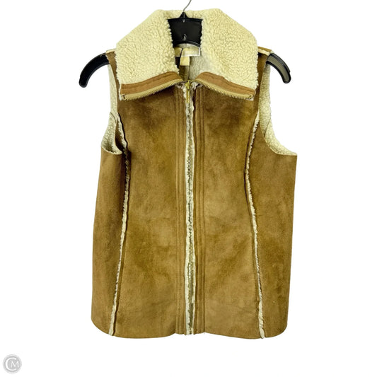 Vest Faux Fur & Sherpa By Cmc In Brown, Size: S