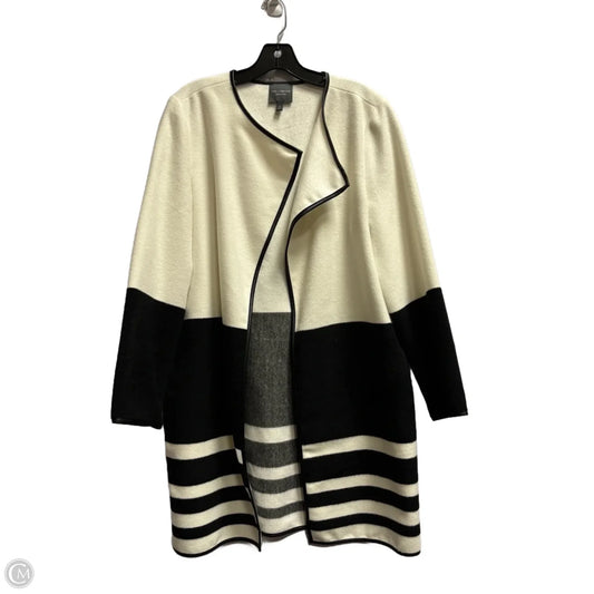 Cardigan By Limited In Black & Cream, Size: 12