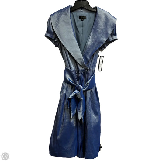 Dress Party Midi By Tahari By Arthur Levine In Blue, Size: 12