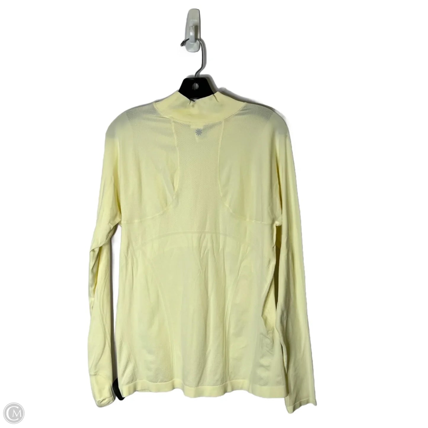 Athletic Top Long Sleeve Collar By Athleta In Yellow, Size: Xl