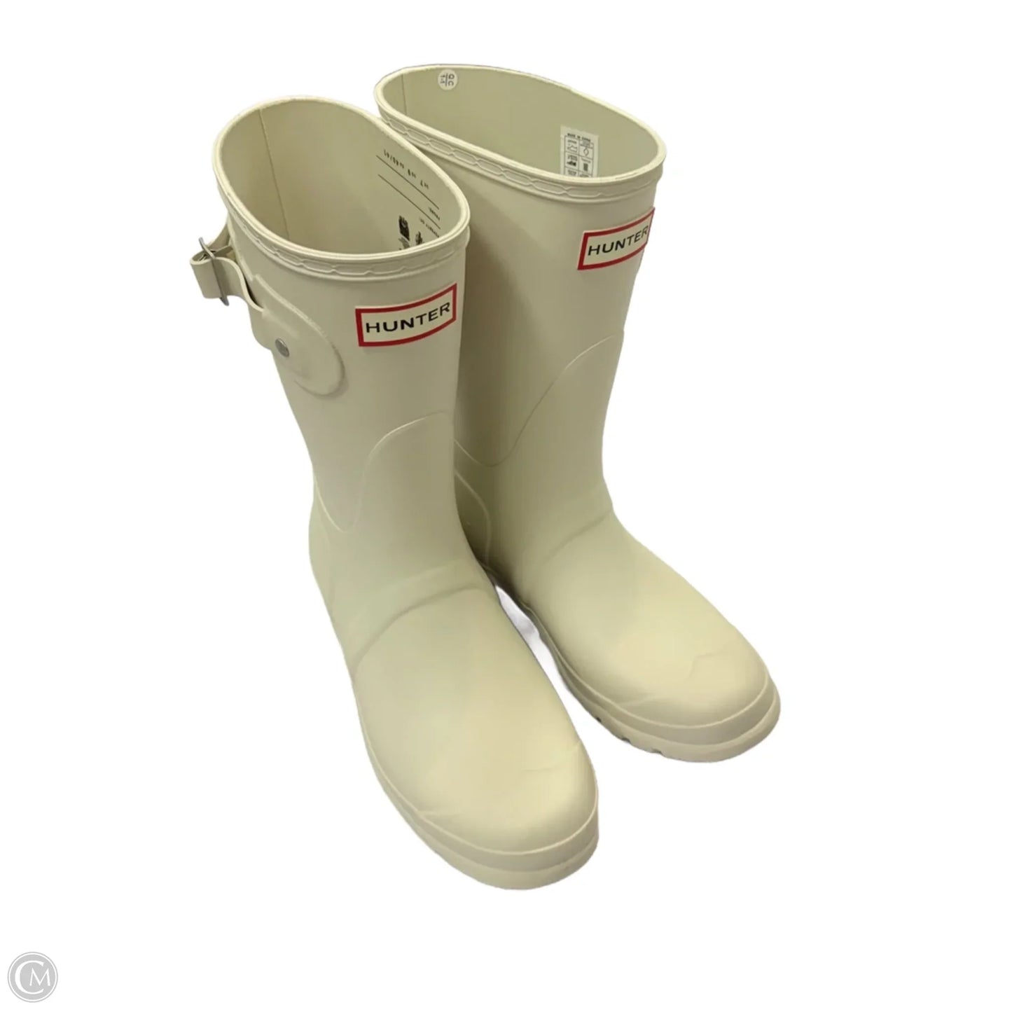 Boots Rain By Hunter In White, Size: 9