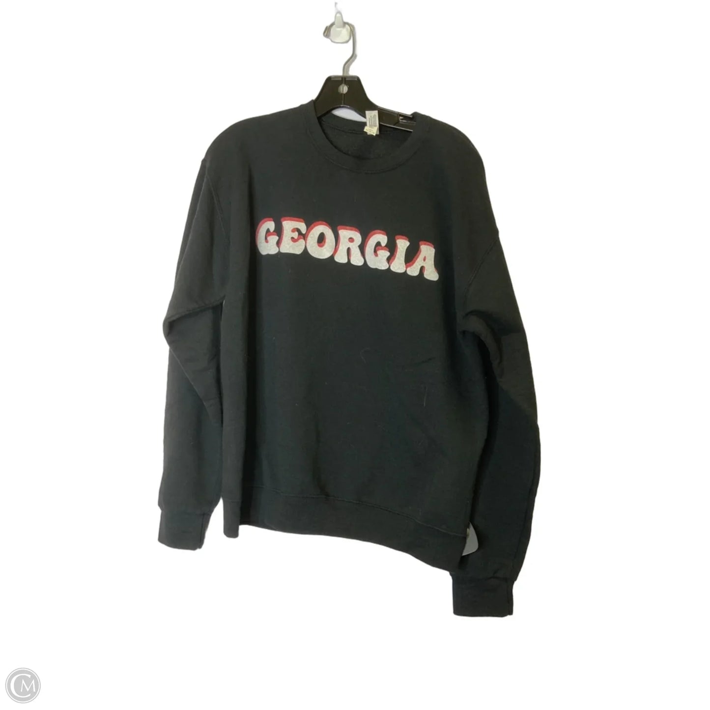 Sweatshirt Crewneck By Jerzees In Black, Size: M