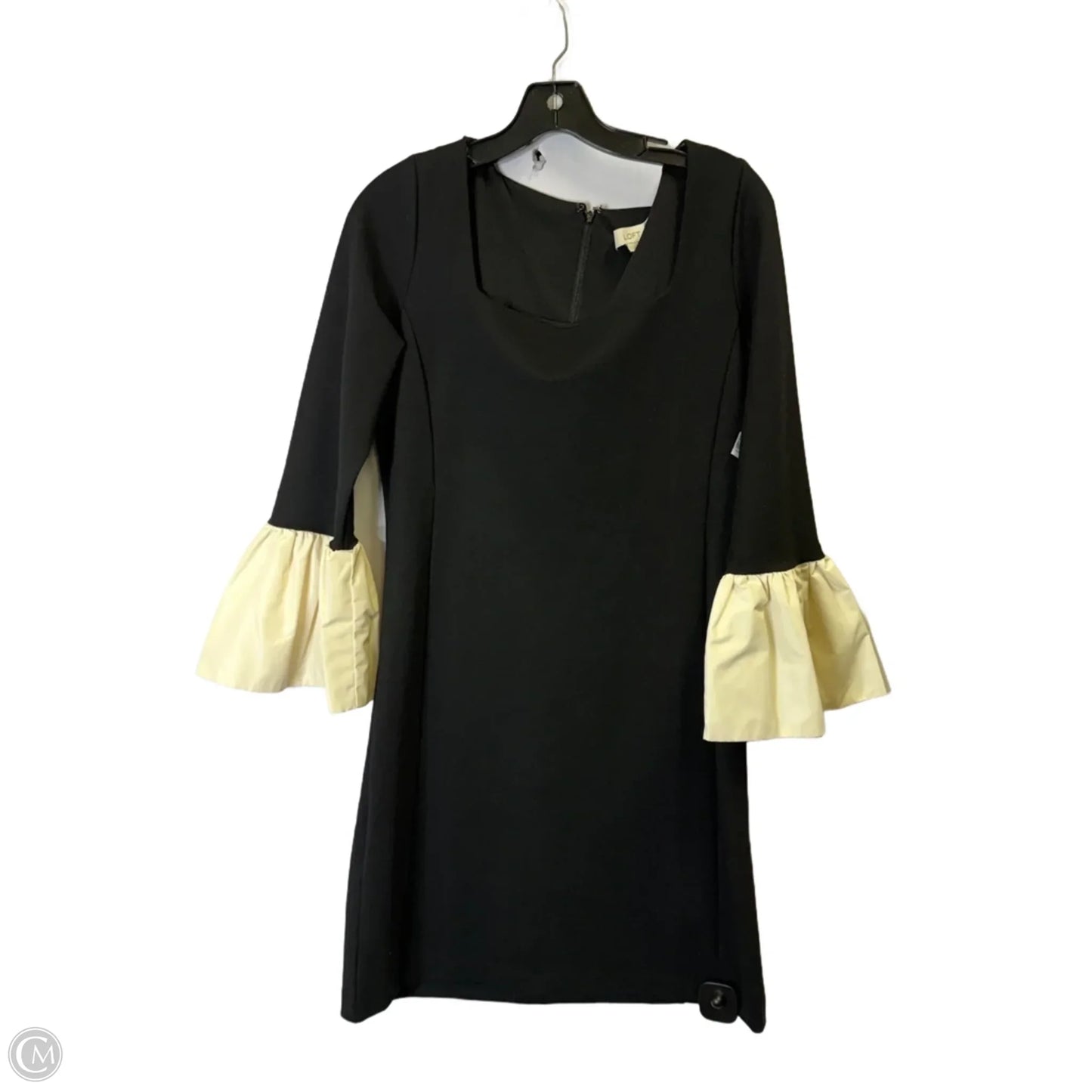 Dress Party Midi By Loft In Black, Size: 6