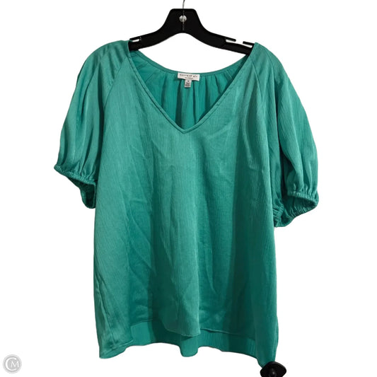 Top Short Sleeve By Current Elliott In Green, Size: M