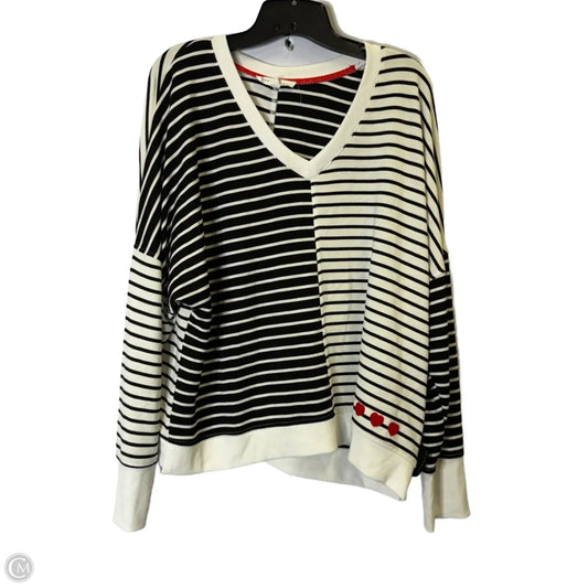 Top Long Sleeve Basic By Jane And Delancey In Striped Pattern, Size: Xl
