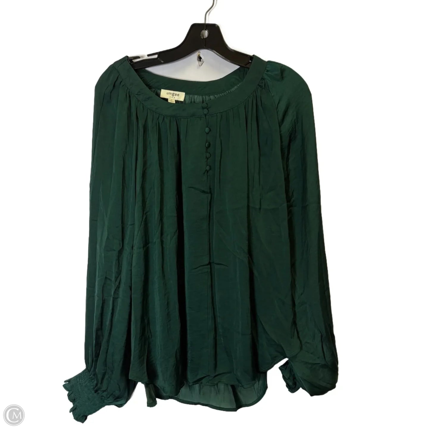 Blouse Long Sleeve By Umgee In Green, Size: S