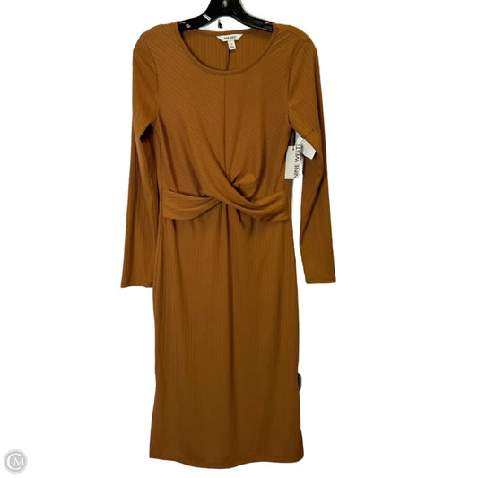 Dress Casual Midi By Nine West Apparel In Orange, Size: S