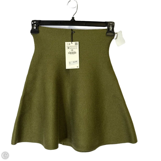 Skirt Mini & Short By Zara In Green, Size: M