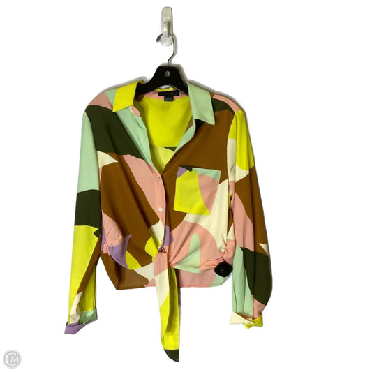 Blouse Long Sleeve By Sanctuary In Multi-colored, Size: S