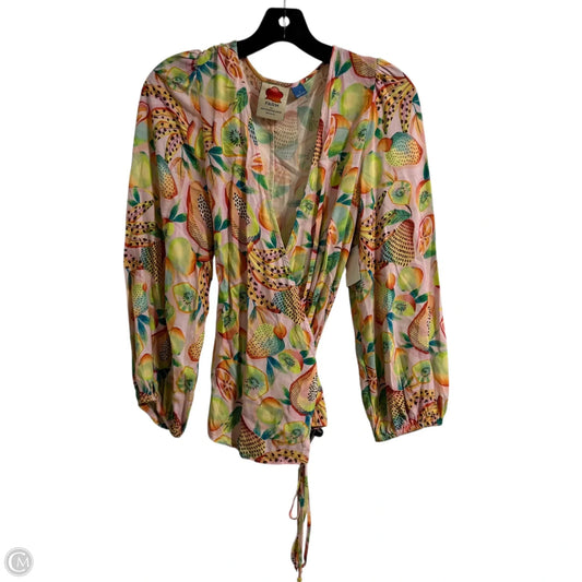 Blouse Long Sleeve By Farm Rio In Multi-colored, Size: S