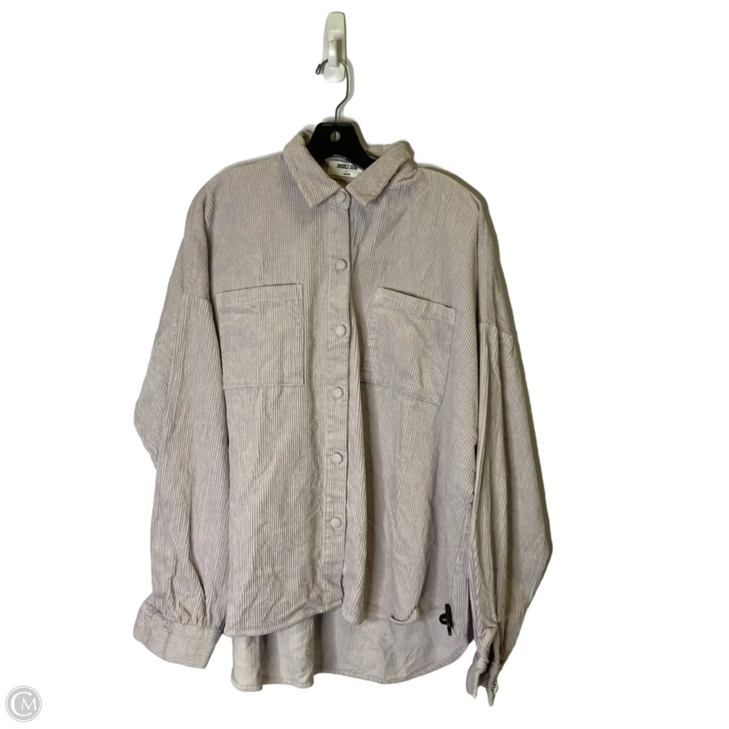 Jacket Shirt By Double Zero In Purple, Size: M