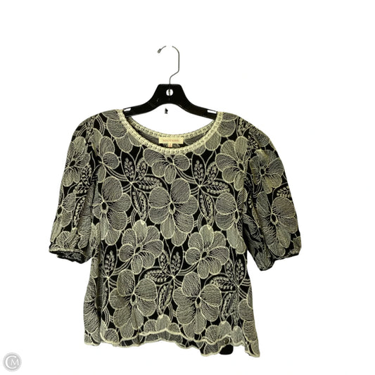 Top Short Sleeve By Solitaire In Black, Size: S