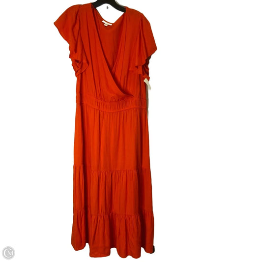 Dress Casual Maxi By Knox Rose In Orange, Size: L
