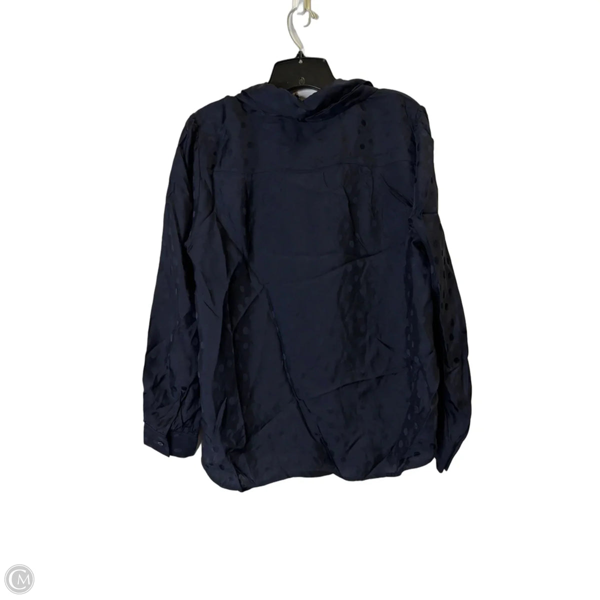 Blouse Long Sleeve By Brooks Brothers In Navy, Size: 14