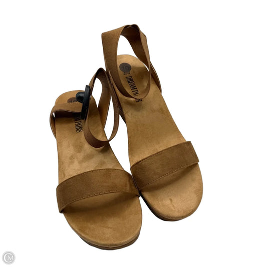 Sandals Heels Wedge By Dream Pairs In Brown, Size: 10