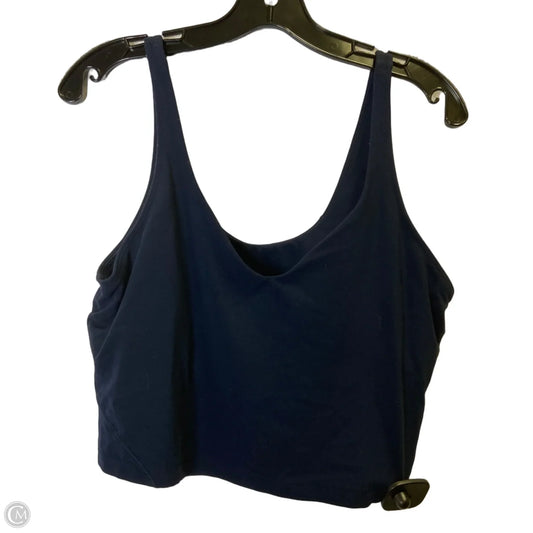 Athletic Tank Top By Lululemon In Navy, Size: 14