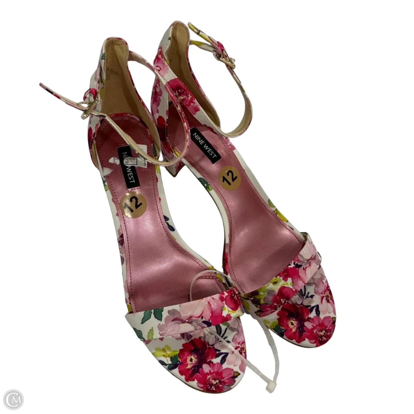 Shoes Heels Block By Nine West In Floral Print, Size: 12