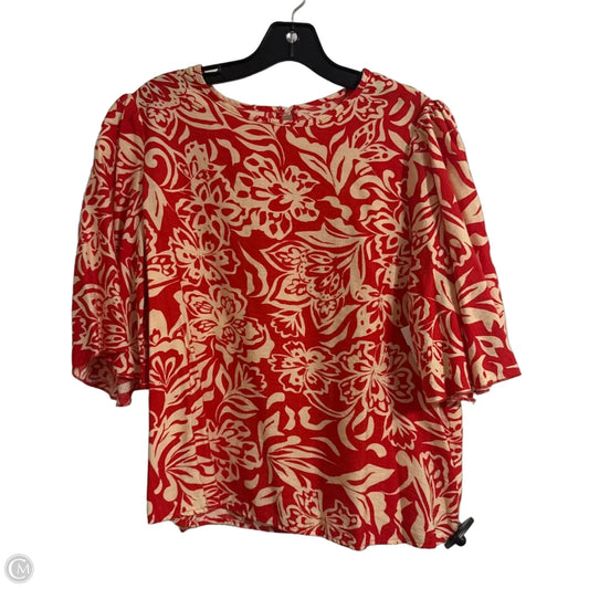 Top Short Sleeve By Shein In Red, Size: Xl