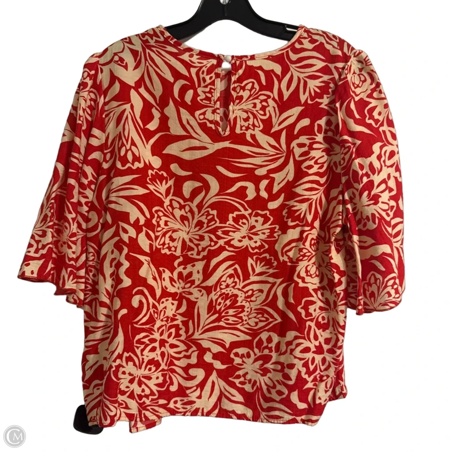 Top Short Sleeve By Shein In Red, Size: Xl