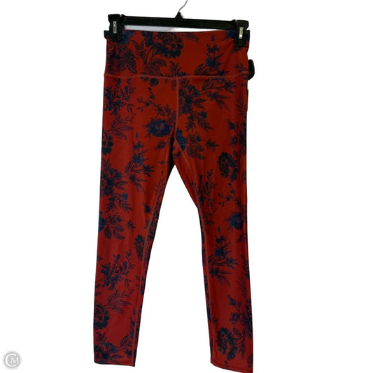 Athletic Leggings By Free People In Red, Size: M