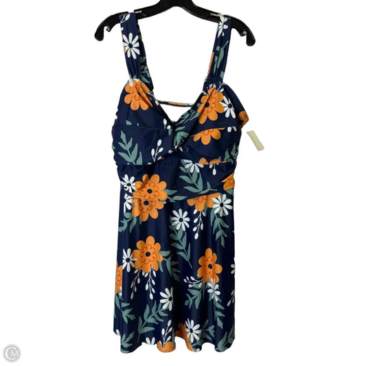 Swimsuit Top By Clothes Mentor In Navy, Size: 20