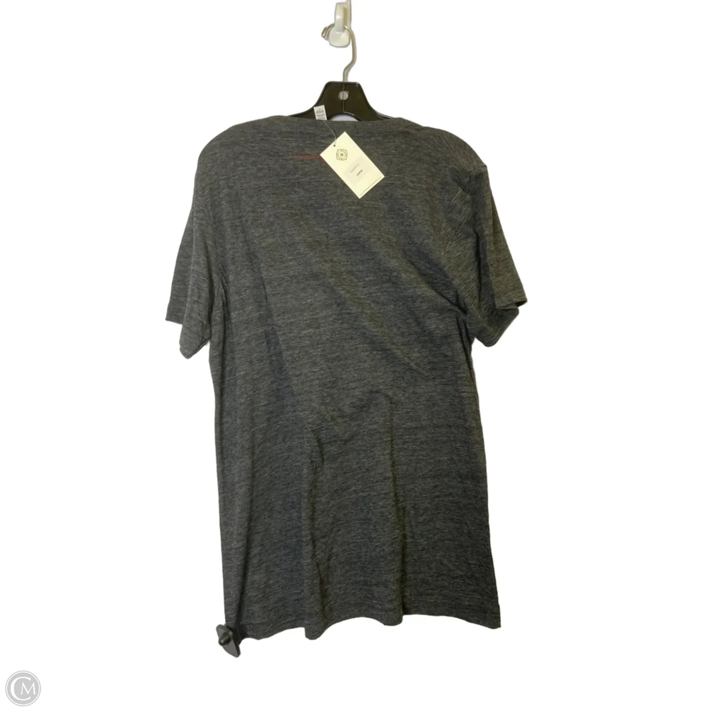 Top Short Sleeve Basic By Clothes Mentor In Grey, Size: L