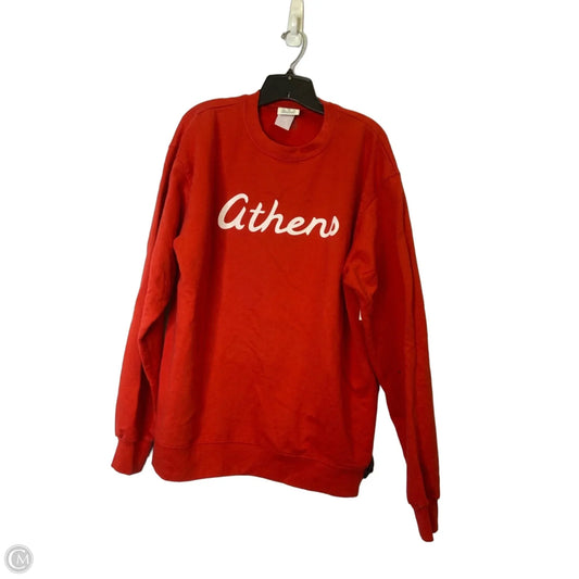 Sweatshirt Crewneck By Champion In Red, Size: Xl