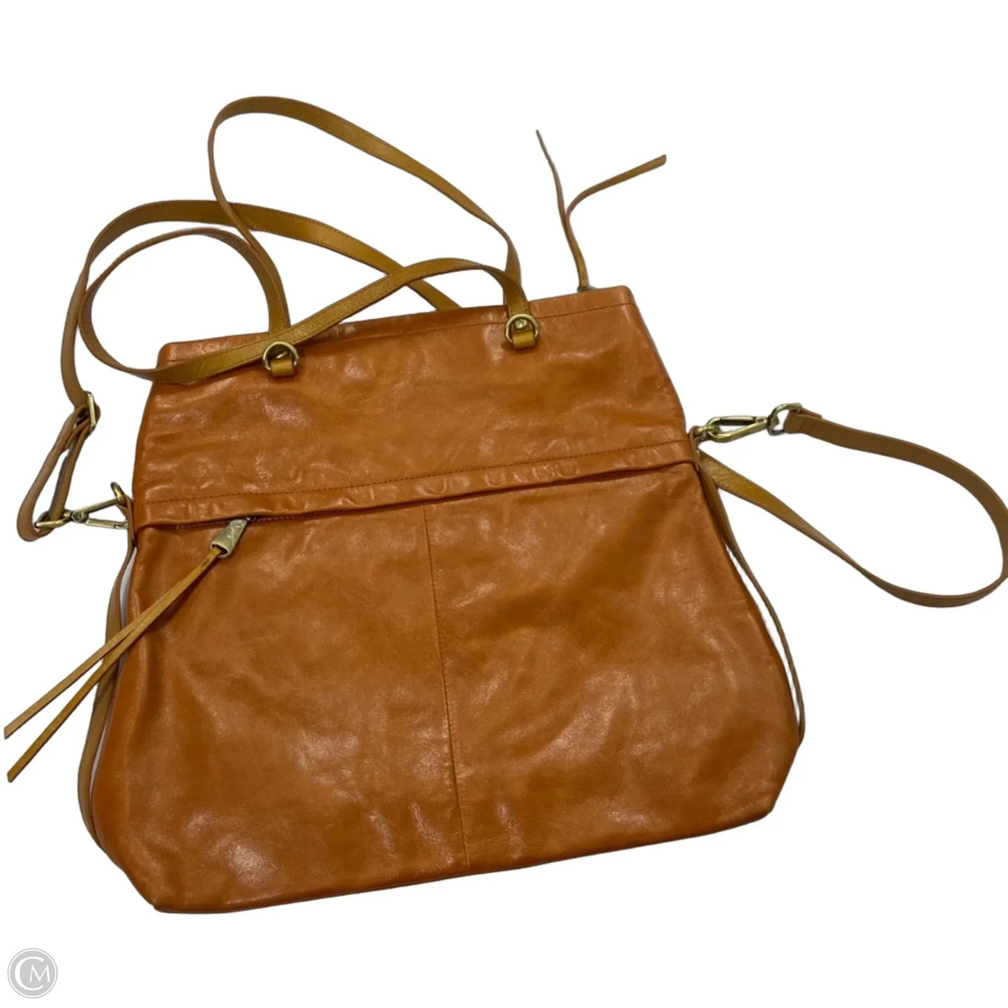 Handbag Leather By Hobo Intl, Size: Medium