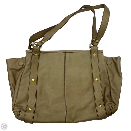 Handbag Leather By Hobo Intl, Size: Medium