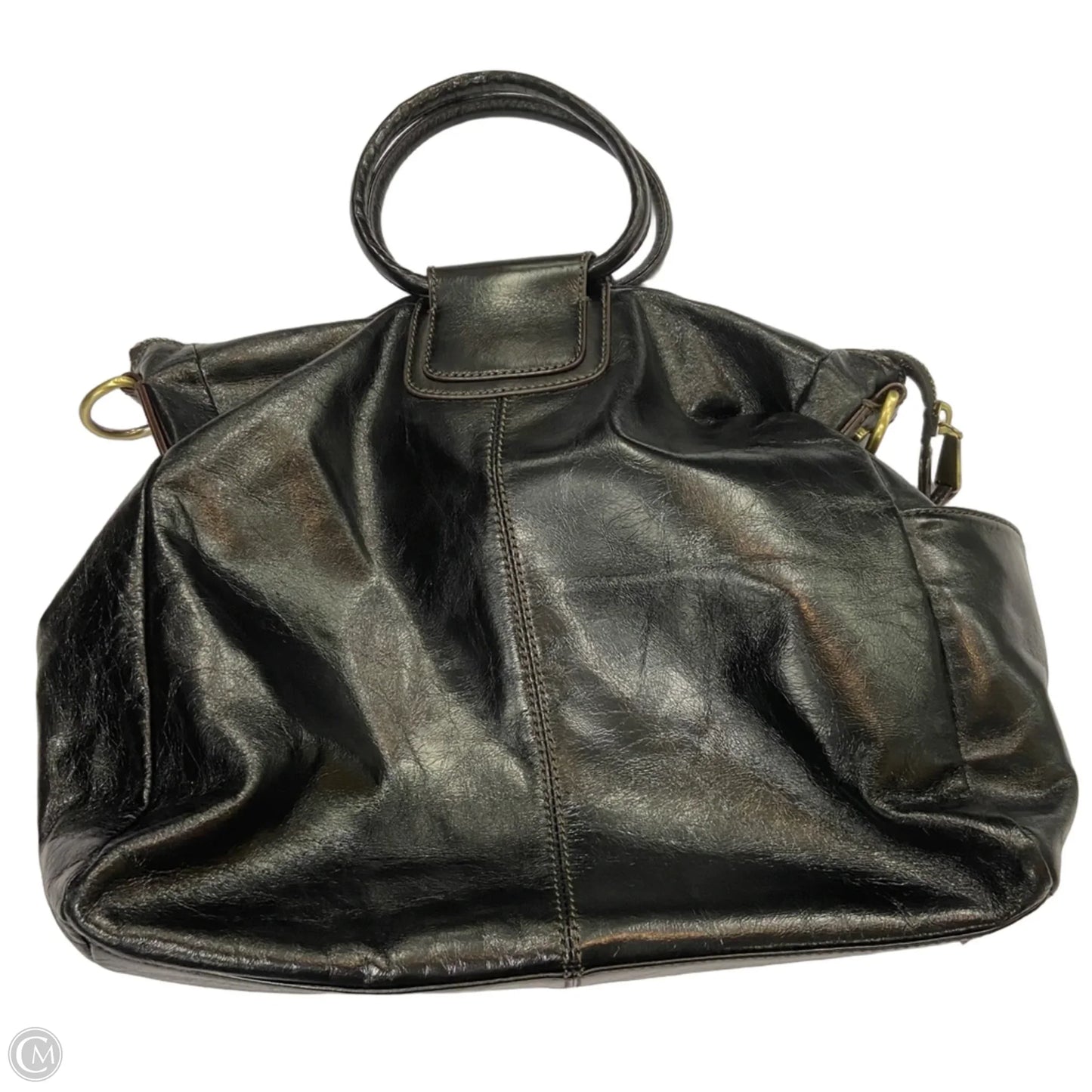 Handbag Leather By Hobo Intl, Size: Medium