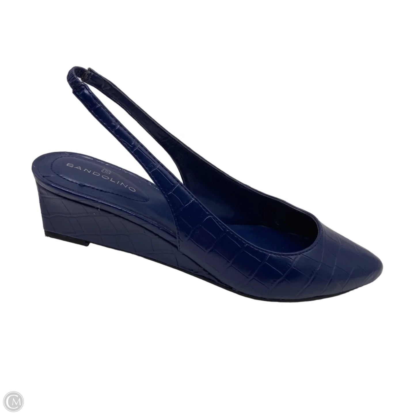 Shoes Heels Wedge By Bandolino In Navy, Size: 6.5
