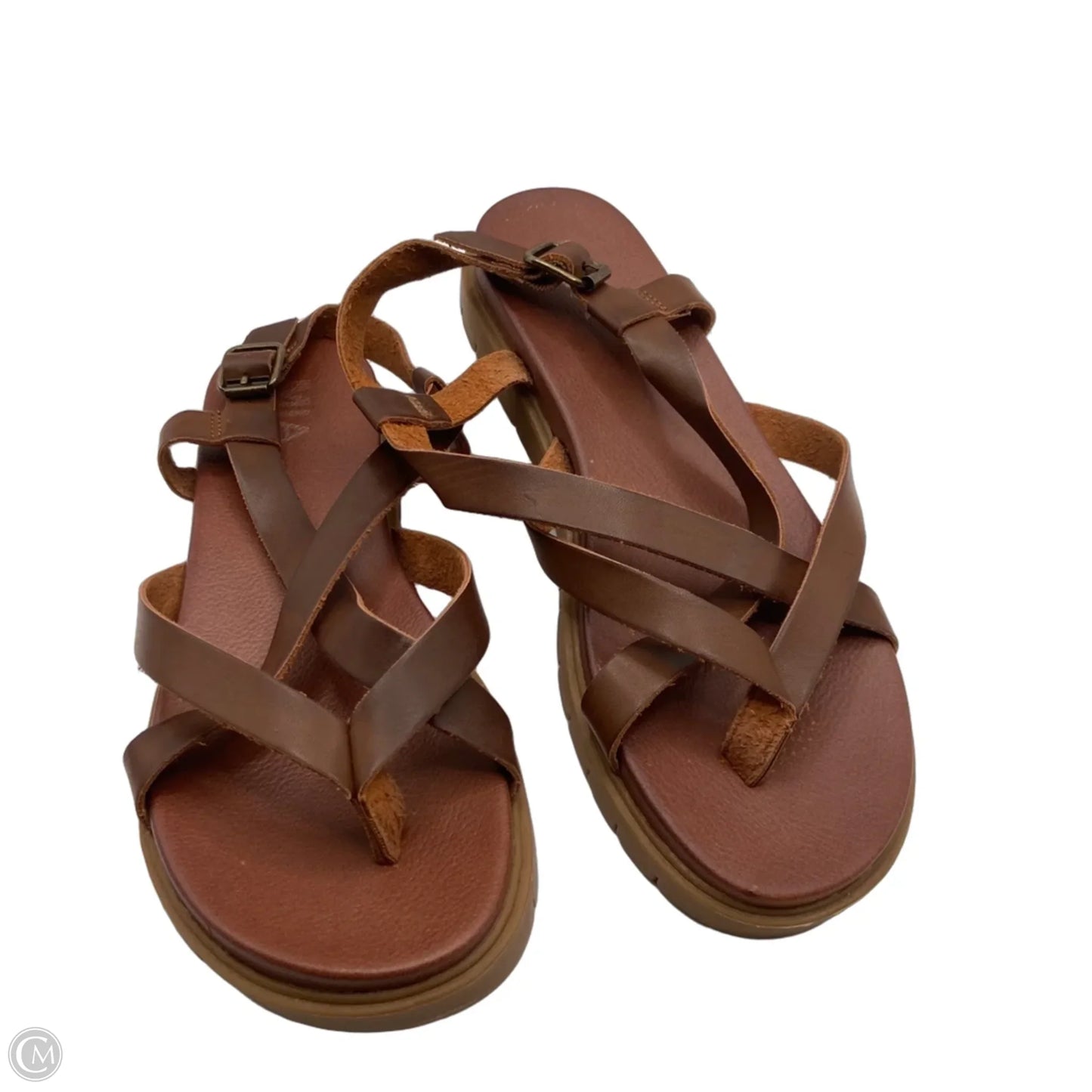 Sandals Flats By Mia In Brown, Size: 8